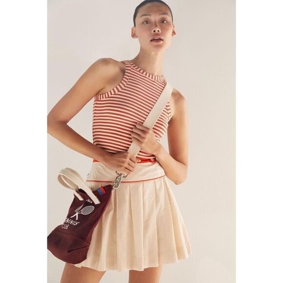 Anthropologie Maeve A-Line Pleated Tennis Mini Skirt US 14 NWT - Picture 4 of 4